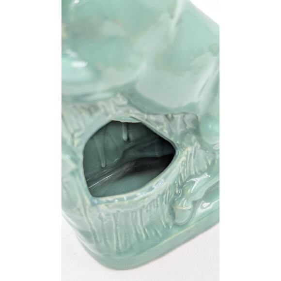 Vintage Green Ceramic Horse Figurine Planter – Mid-Century Pottery, 9" Tall - Picture 8 of 12